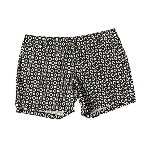 Lee | WOMENS 1889 MID-RISE FIT SHORTS BLACK WHITE PRINT SIZE‎ 18 - Picture 1 of 9